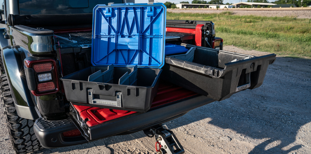 DECKED ute with Crossbox and D-Box in sliding drawer system